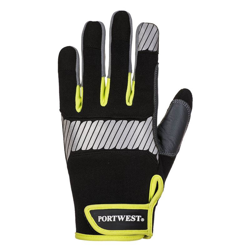 Portwest PW3 General Utility Glove Black-Yellow A770