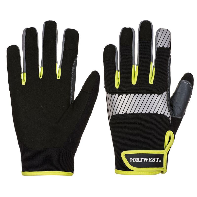 Portwest PW3 General Utility Glove Black-Yellow A770