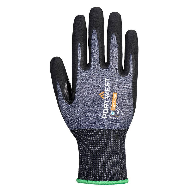 Portwest SG Cut C15 Nitrile Glove (Pk12) Blue-Black AP18