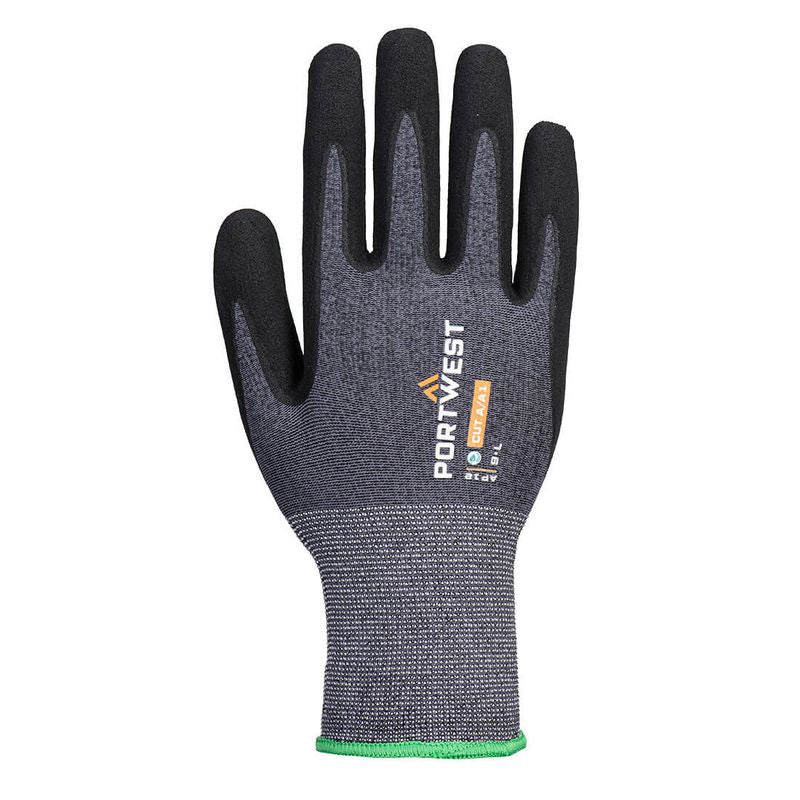 Portwest SG Grip 15 Nitrile Glove - (Pk12) Grey-Black AP12