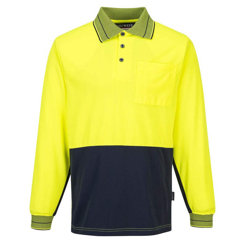 Portwest Long Sleeve Micro Mesh Polo MP113 - Value Workwear