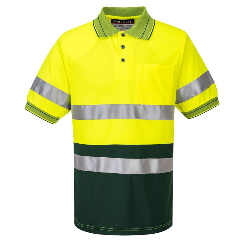 Portwest Short Sleeve Micro Mesh Polo with Tape MP510 - Value Workwear