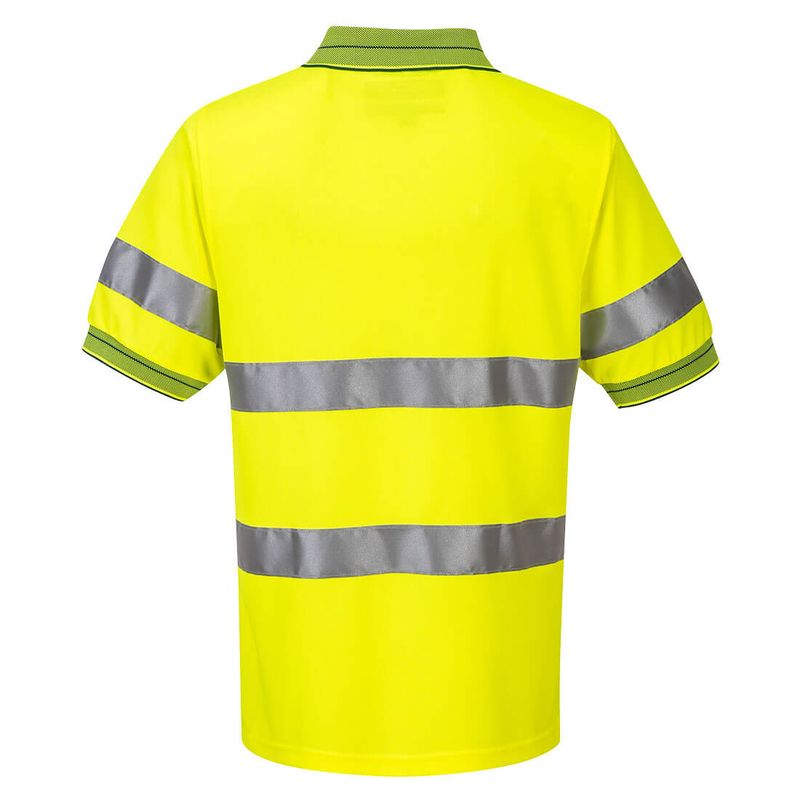 Portwest Short Sleeve Micro Mesh Polo with Tape MP510 - Value Workwear
