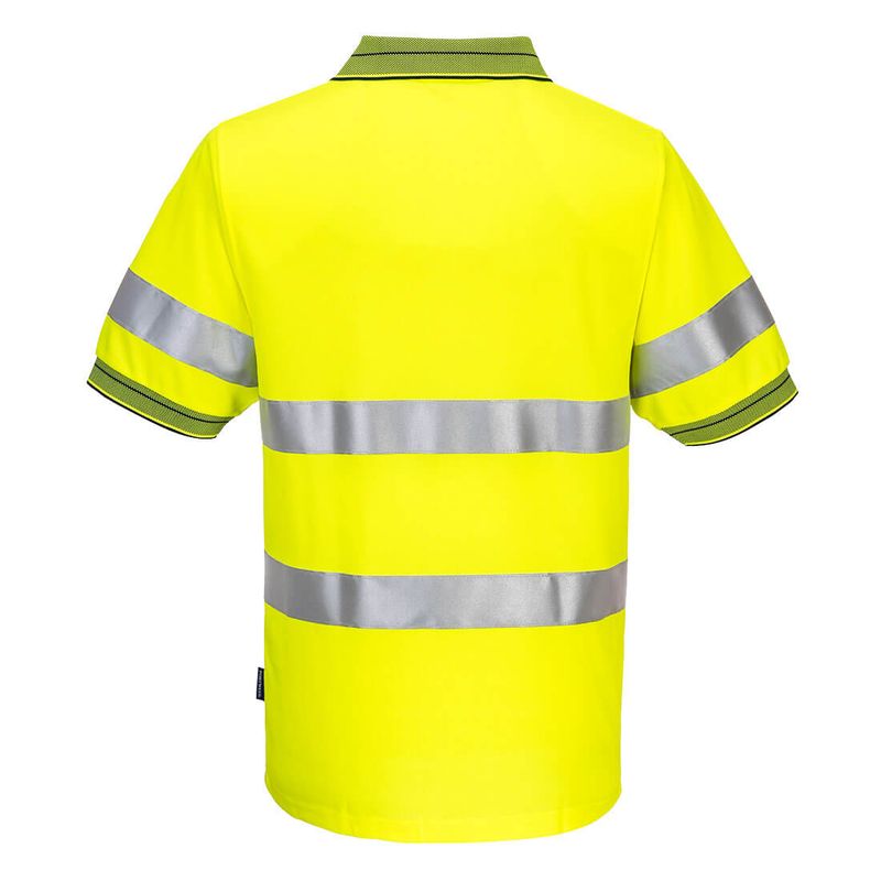 Portwest Short Sleeve Micro Mesh Polo with Tape MP510 - Value Workwear