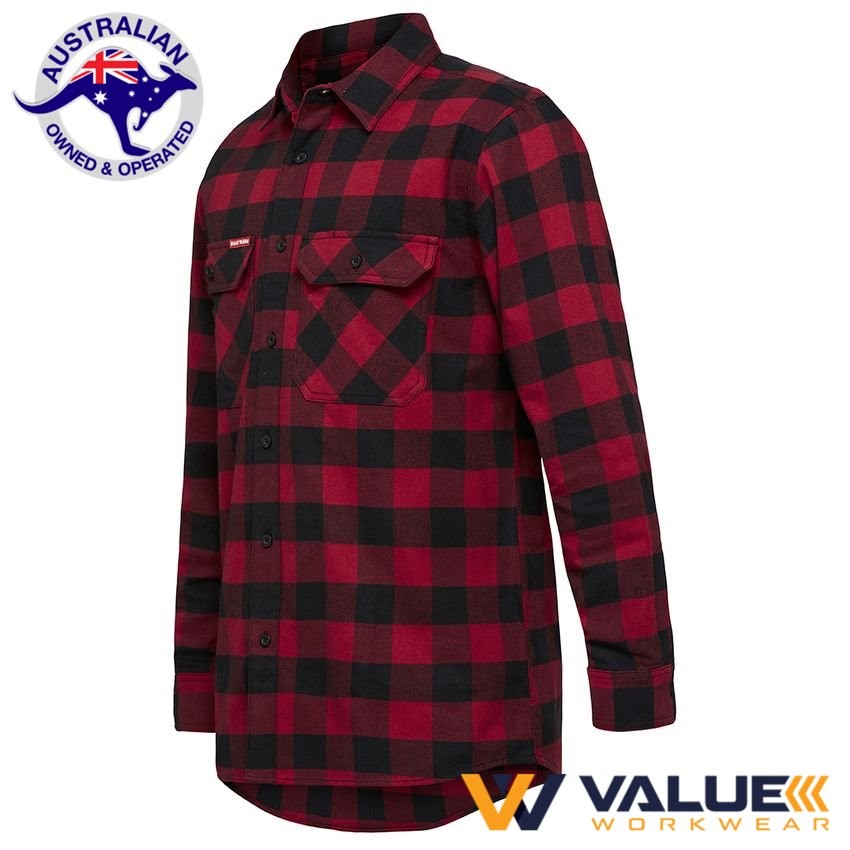 Hard Yakka Foundations Check Flannel Shirt Long Sleeve Y07295