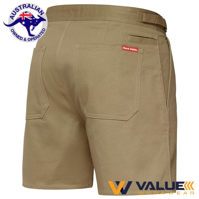 Hard Yakka Drill Shorts with Side Tabs Y05340