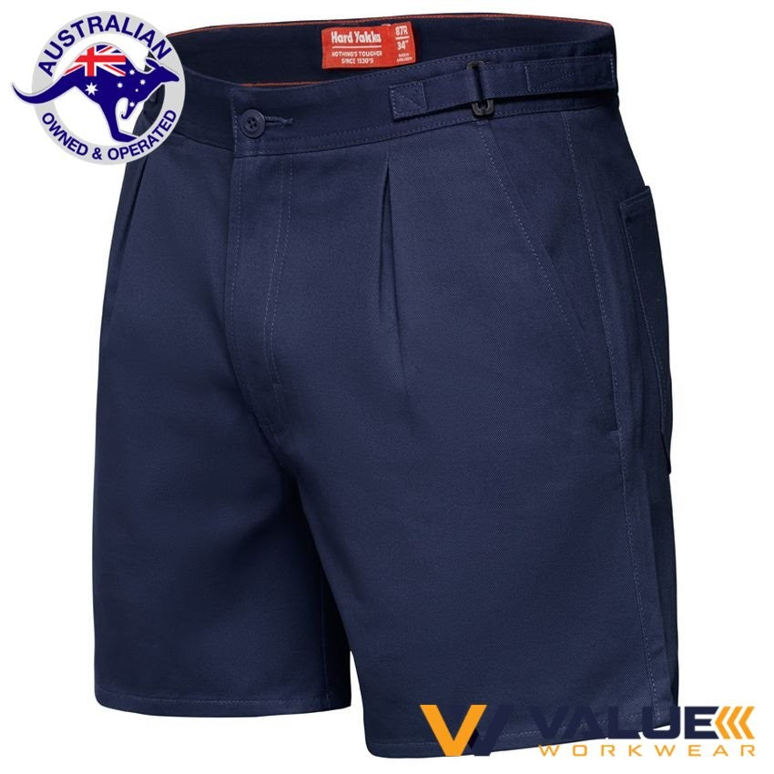 Hard Yakka Drill Shorts with Side Tabs Y05340