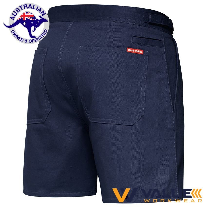 Hard Yakka Drill Shorts with Side Tabs Y05340