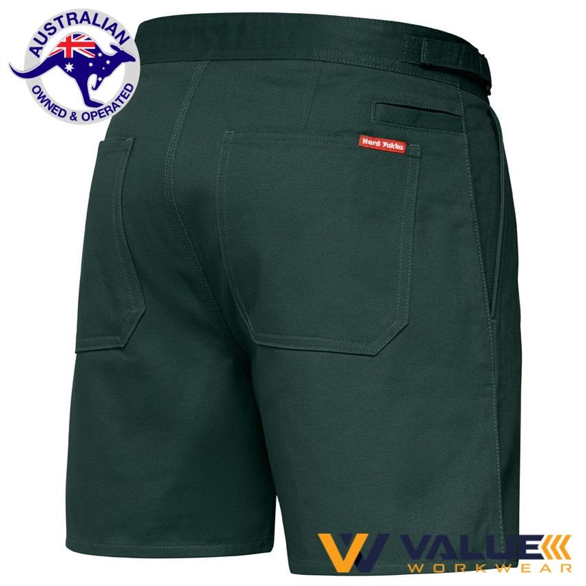 Hard Yakka Drill Shorts with Side Tabs Y05340