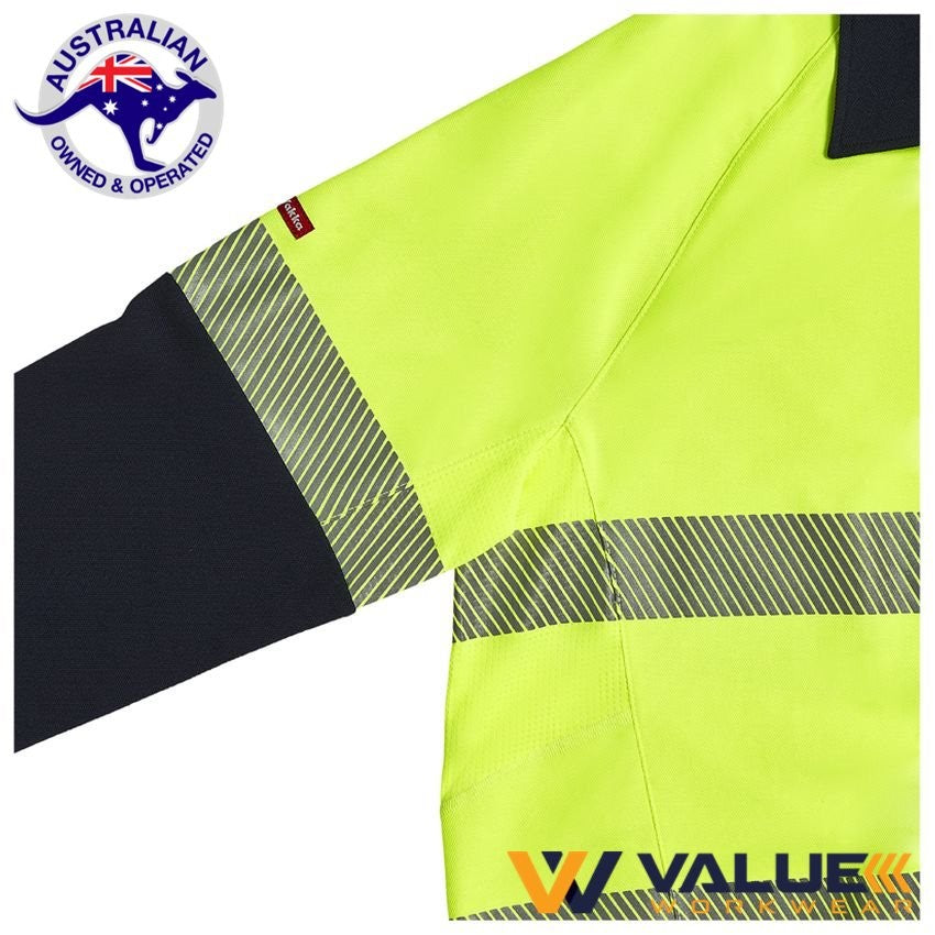 Hard Yakka Koolgear Ventilated Hi-Vis Two Tone Polo Long Sleeve Y11379