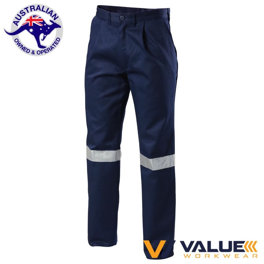 Hard Yakka Foundations Cotton Drill Pant With Double Hoop Tape Y02615