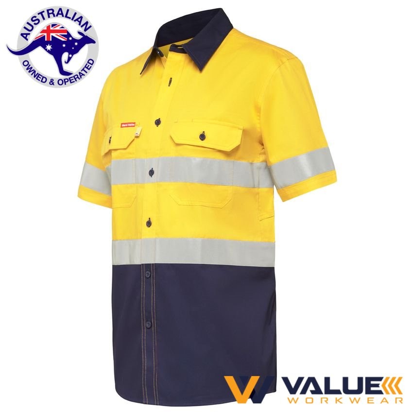 Hard Yakka Koolgear Ventilated Hi-Vis Two Tone Shirt Short Sleeve Y07735