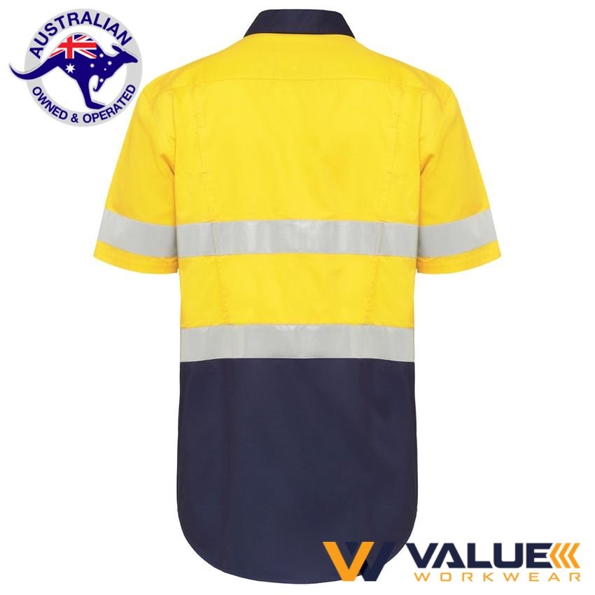 Hard Yakka Koolgear Ventilated Hi-Vis Two Tone Shirt Short Sleeve Y07735