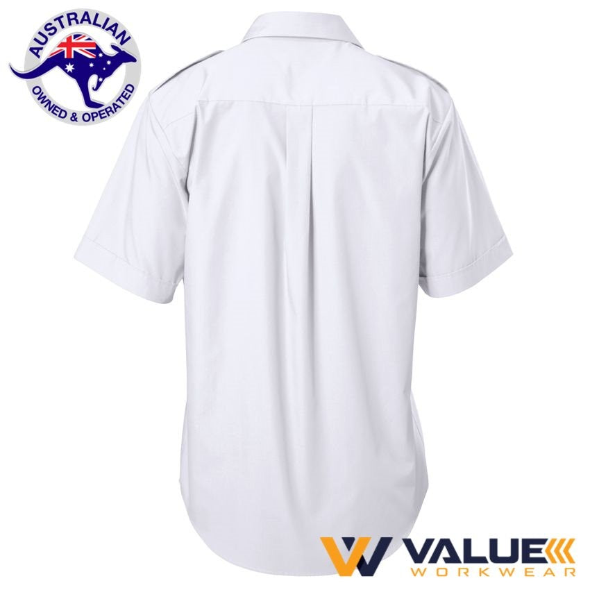 Hard Yakka Foundations Poly Cotton With Epaulettes Short Sleeve Y07691