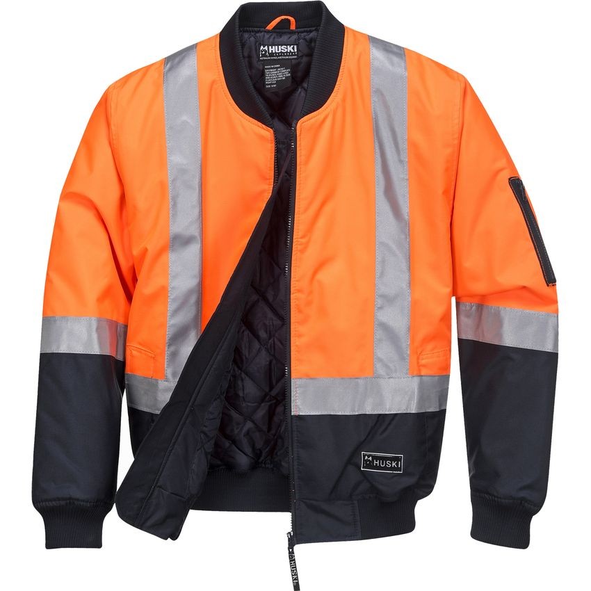 Huski Hi-Vis Bomber Jacket Day/Night K8131