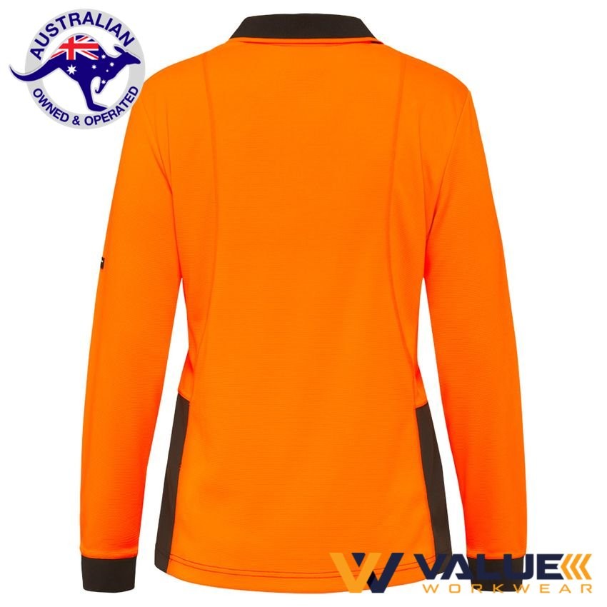 KingGee Workcool Hyperfreeze Spliced Polo Long Sleeve Womens K44730