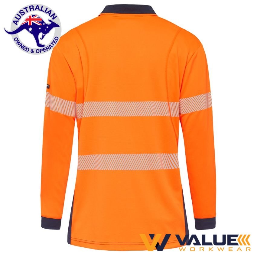 KingGee Workcool Hyperfreeze Spliced Taped Polo Long Sleeve K54225