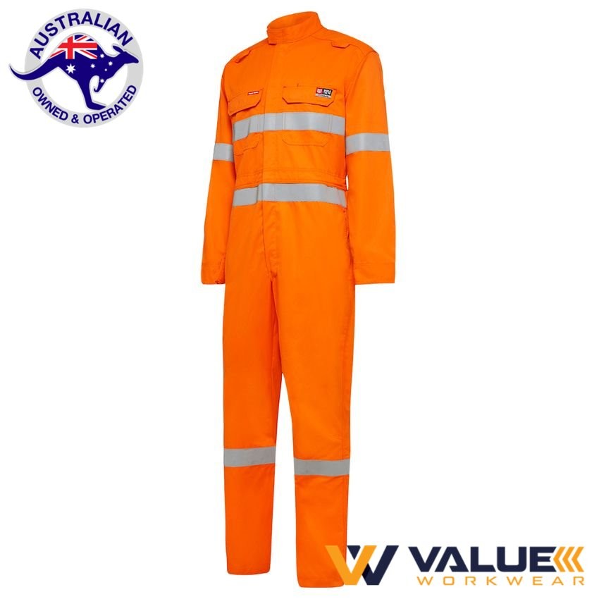 KingGee Shieldtec Fire Retardant Lightweight Hi-Vis Coverall Y00080