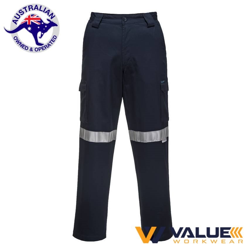 Portwest Lightweight Cargo Pants with Tape MW71E - Value Workwear