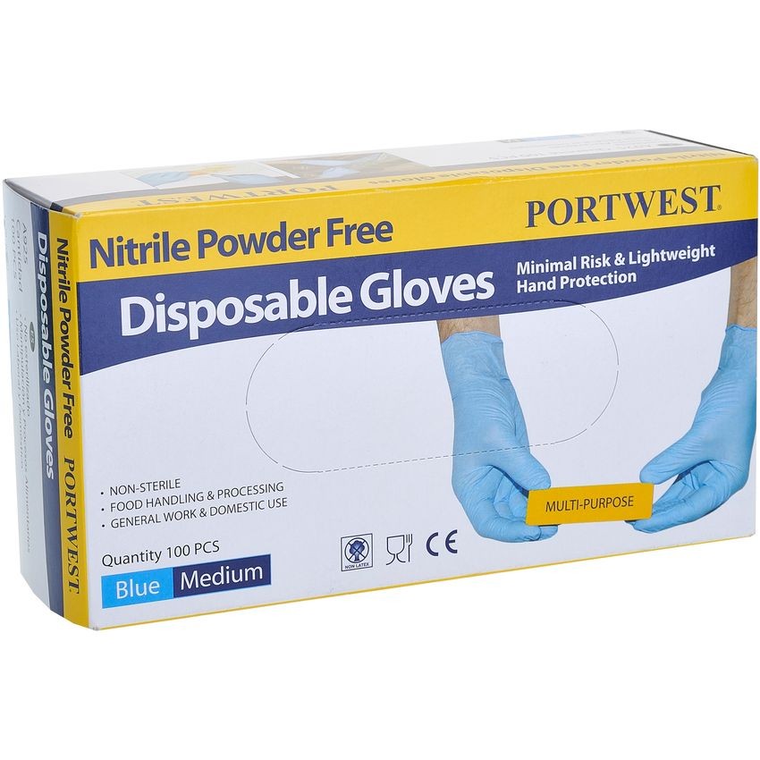 Portwest Nitrile Disp Gloves(Pk100) A925