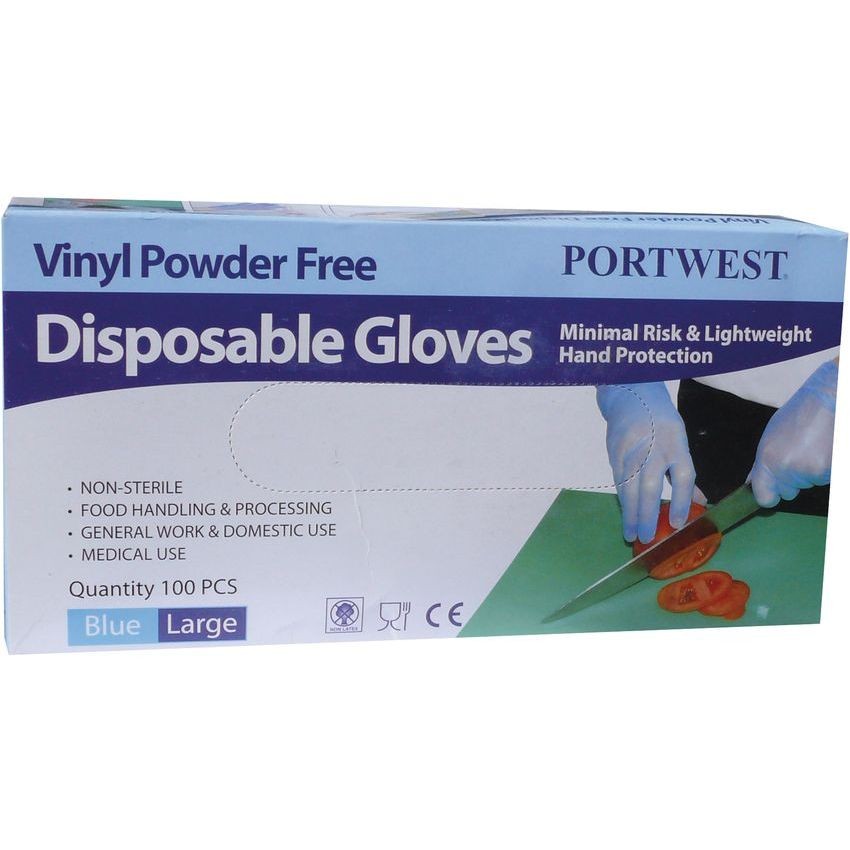 Portwest Vinyl Disp Gloves(Pk100) A905
