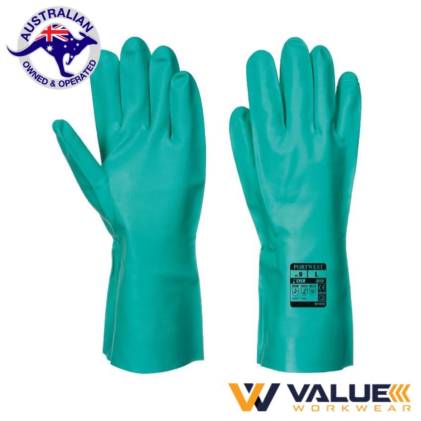 Portwest Nitrosafe Chemical Gauntlet (6 pairs) A810