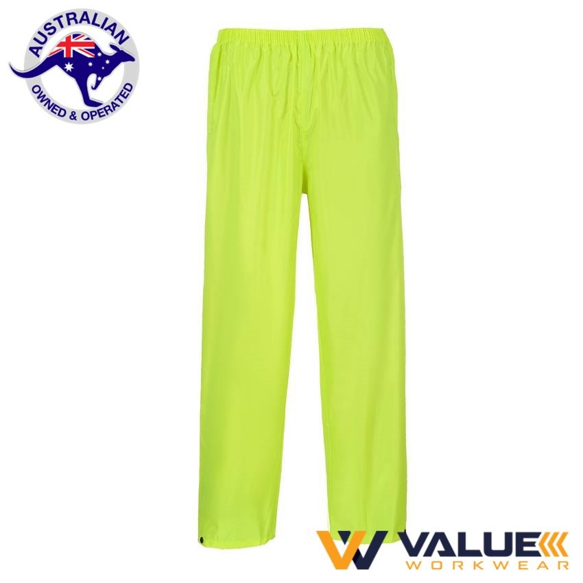 Portwest Classic Adult Rain Pants S441 - Value Workwear