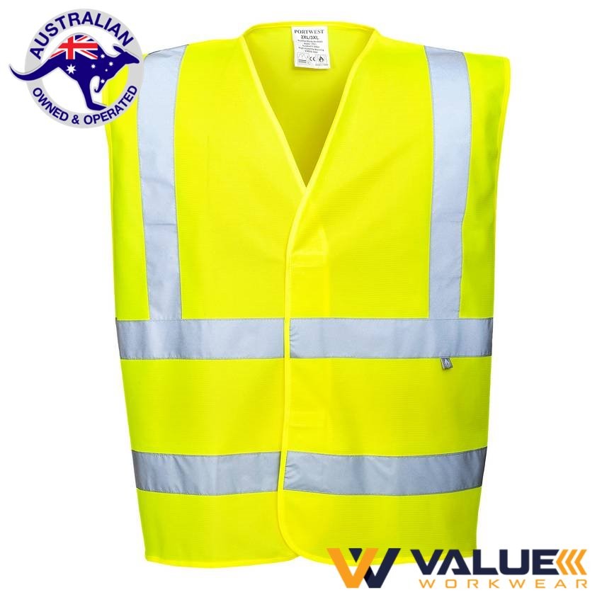 Portwest Hi-Vis Anti Static Vest - Flame Resistant FR71 - Value Workwear