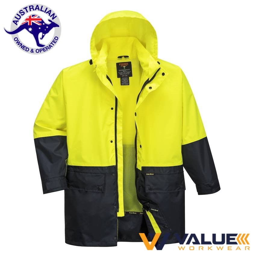 Portwest Lightweight Hi-Vis Rain Jacket MJ206 - Value Workwear