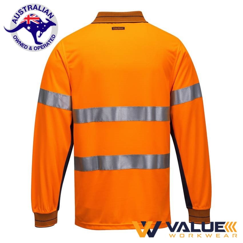 Portwest Long Sleeve Micro Mesh Polo with Tape MP513 - Value Workwear