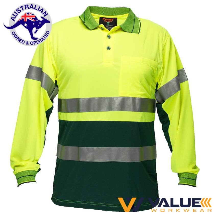 Portwest Long Sleeve Micro Mesh Polo with Tape MP513 - Value Workwear