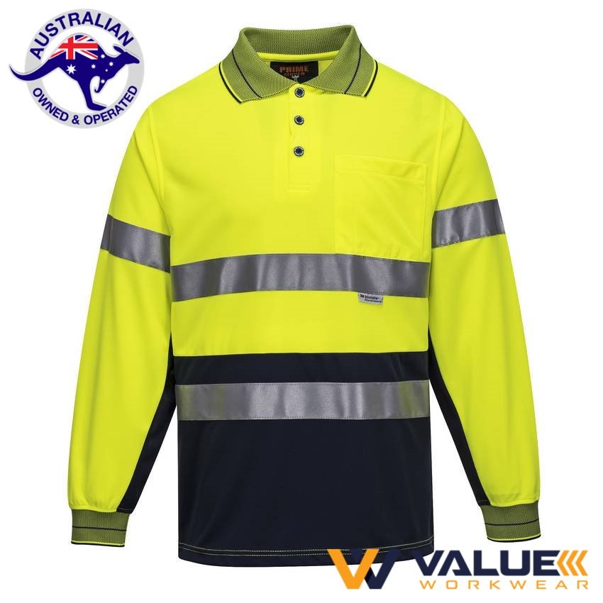 Portwest Long Sleeve Micro Mesh Polo with Tape MP513 - Value Workwear
