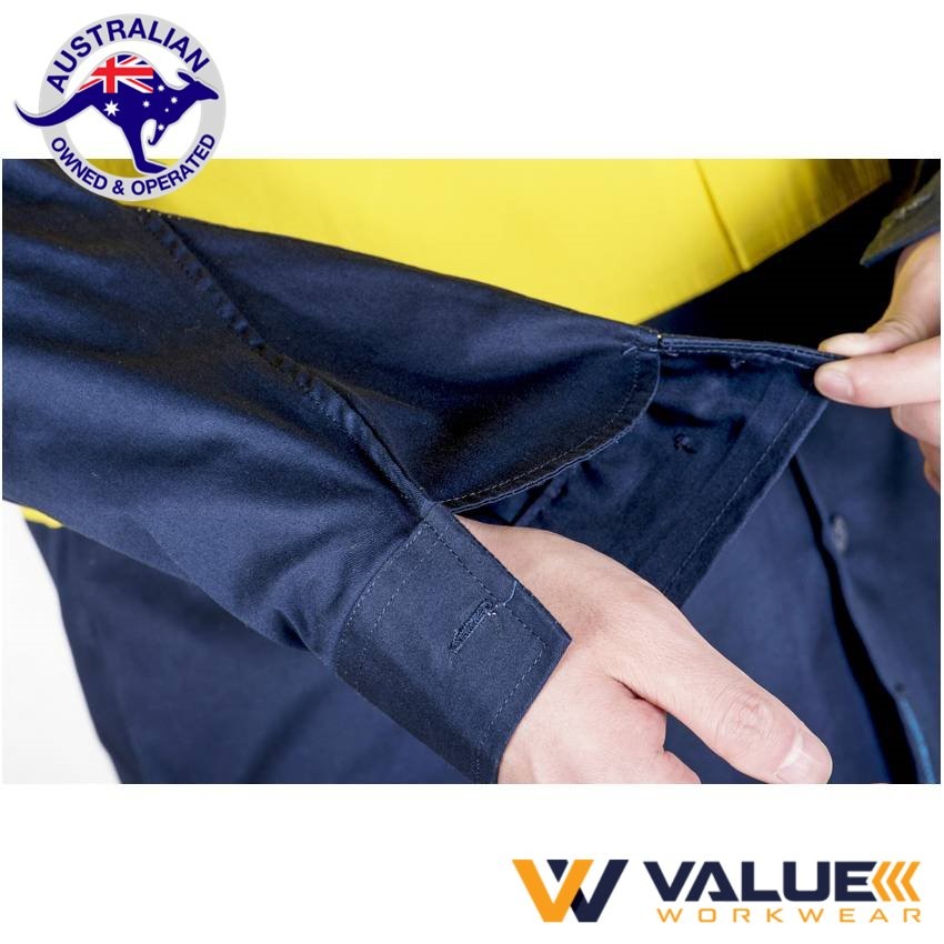 Portwest Hi-Vis Two Tone Lightweight Long Sleeve Shirt with Tape MA801 - Value Workwear