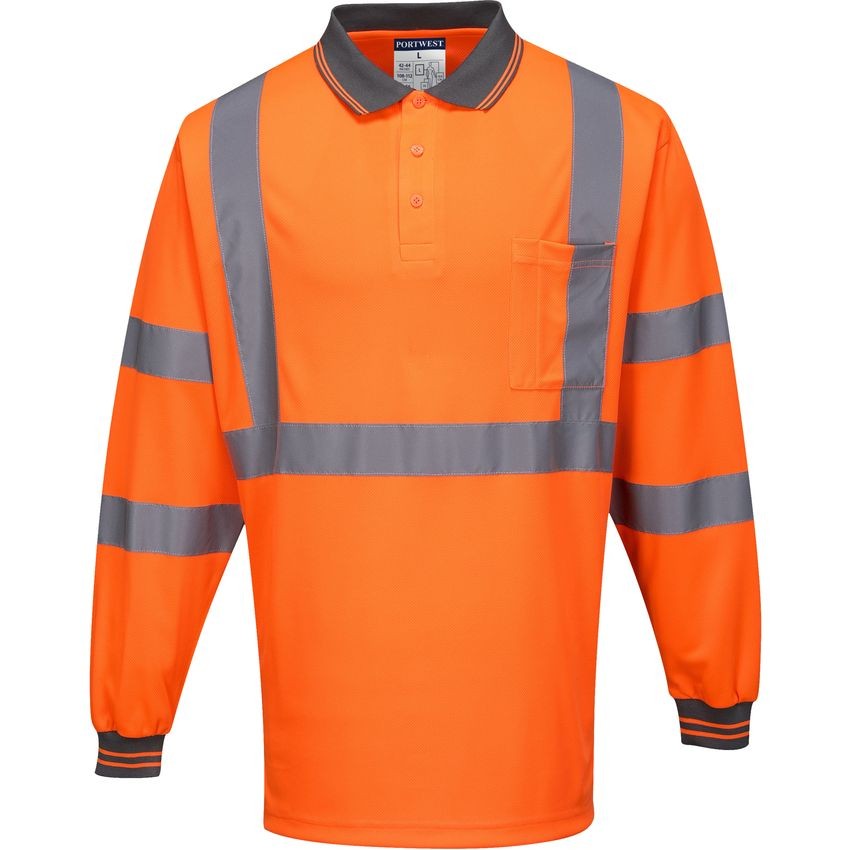 Portwest X-Back Polo Shirt Long Sleeve MP713