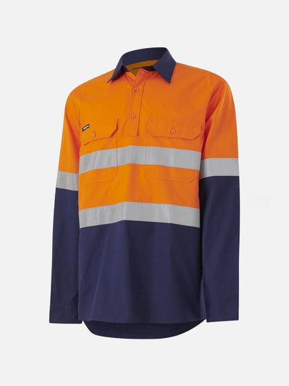 KingGee Workcool Vented Closed Front Spliced Shirt Taped Long Sleeve K54914