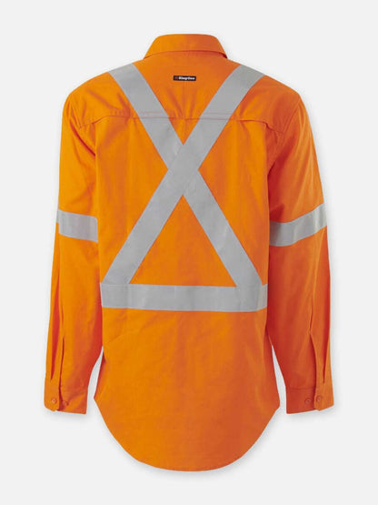 KingGee Workcool Vented X Back Shirt Long Sleeve K54917