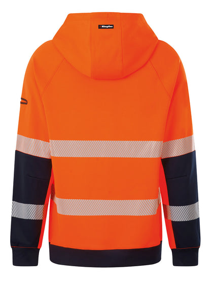 KingGee Mens Originals Hi Vis Reflective Water Repellent Hoodie K55013