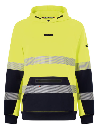 KingGee Mens Originals Hi Vis Reflective Water Repellent Hoodie K55013
