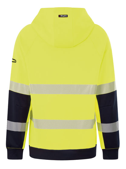 KingGee Mens Originals Hi Vis Reflective Water Repellent Hoodie K55013