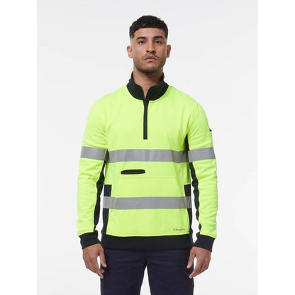 KingGee Reflective Spliced 1/4 Zip Fleece K55040