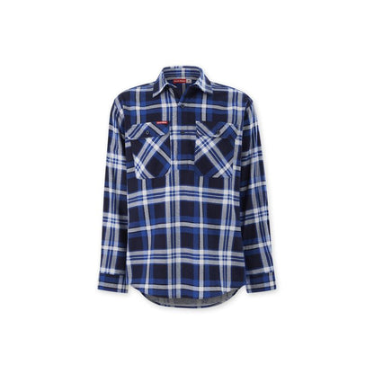 Hard Yakka Core Long Sleeve Closed Front Check Flannel Shirt Y04006