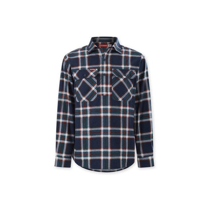Hard Yakka Core Long Sleeve Closed Front Check Flannel Shirt Y04006