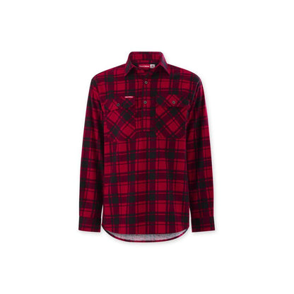 Hard Yakka Core Long Sleeve Closed Front Check Flannel Shirt Y04006