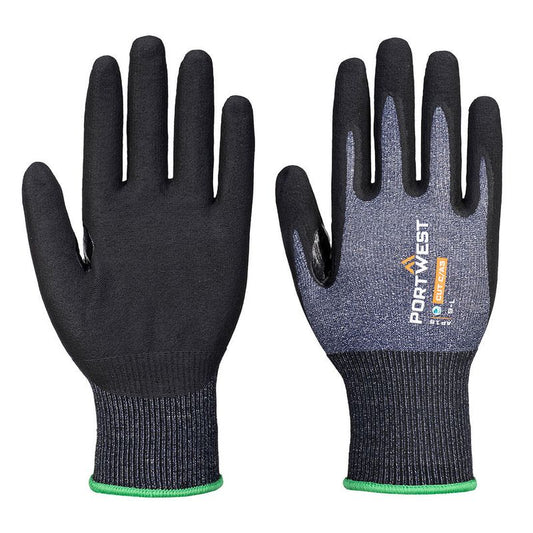 Portwest SG Cut C15 Nitrile Glove (Pk12) Blue-Black AP18