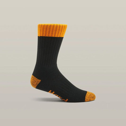 Hard Yakka Core Hi Vis Work Crew Sock - 3 pack Y20014