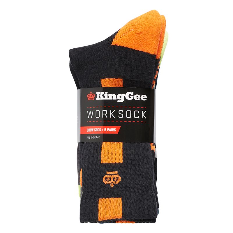 KingGee Crew Sock 5 Pack K09035