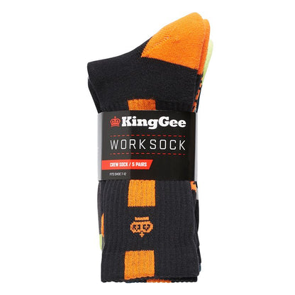 KingGee Crew Sock 5 Pack K09035