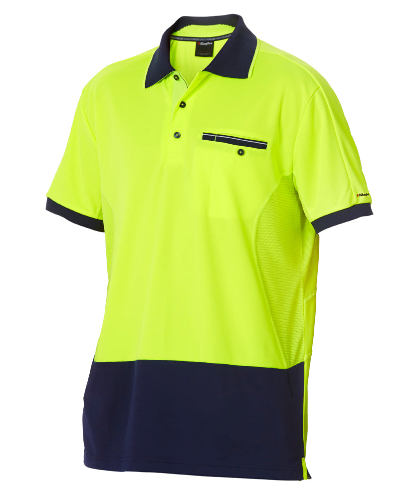 KingGee Workcool 2 Hyperfreeze Hi Vis Polo Short Sleeve K54845