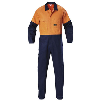 Hard Yakka Foundations Hi-Visibility Two Tone Drill Coverall Y00270