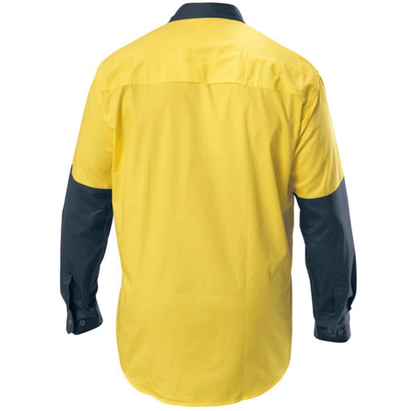 Hard Yakka Koolgear Ventilated Hi-Vis Two Tone Shirt Long Sleeve Y07558